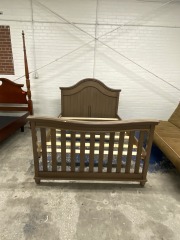 Wavy Modern Farmhouse Full Bed Frame