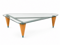 Oversized Postmodern Glass Table