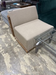 Sassanid Modern Trelican Teak Lounge Chair