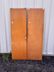 Duel Brown Sliding Closet Doors  48\
