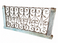 Vintage Moroccan-Style Hand-Forged Iron Architectural Panel