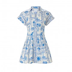 4009 P2 | PETER SOM x RTR Pleat Detail Mini Dress