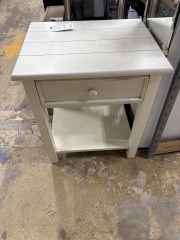 Country White Nightstand