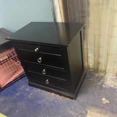 Glamorous Black Nightstand