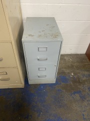 Grey 2 Drawer Filing Cabinet