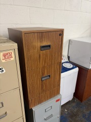 Wood Look Two-Drawer Cabinet