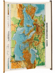 Vintage Wenschow Mediterranean Lands Map