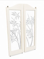 Vintage swinging glass doors