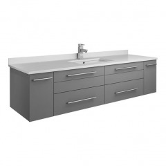 Floating Bathroom Vanity Set 60''