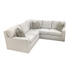 Local Manufacturer Light Grey L-Shaped Sectional