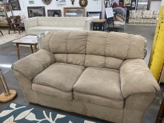 Comfortable Microsuede Loveseat