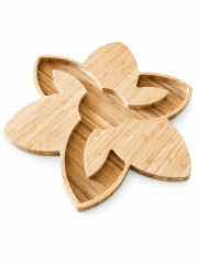 Bamboo Butterfly Divided Serving Tray
