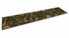 Polished Green Stone Mosaic Countertop Slab