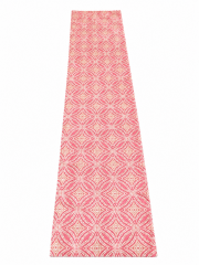 Coral & Orange Geometric Pattern Table Runner