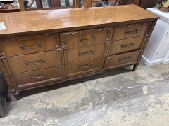 Basset MId Century Dresser w\/mirror