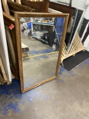 Slightly Haunted Classic Wood Mirror (31 X 47)