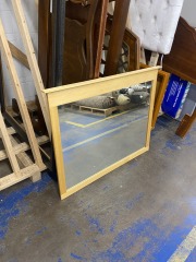Classic Blonde Rectangle Mirror (46 X 36)