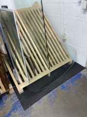 Abstract Glass Table Top