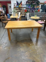 Rugged Pine Desk \/ Table with Drawer