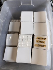 White Square Tile 4 1\/4\