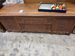 1900s Jacobean-Style Solid Oak Server