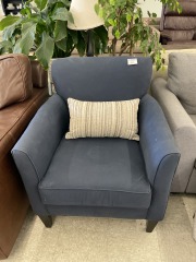 Navy Rowe Armchair