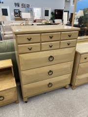 Blonde Deco 5 Dwr. Dresser