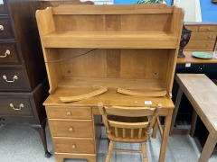 Desk w\/ Shelves