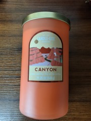 Candle-lite canyon 19.25 Oz candle MSRP $16.99