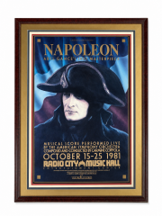Framed 1981 Napoleon Radio City Poster