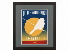 Framed \u201cLittle White Bird\u201d Literary Art Print