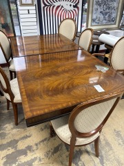 Maitland Smith Barley Twist Dining Rm Table w\/ 6 Chairs