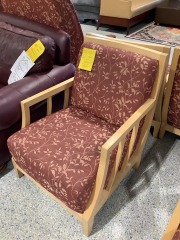 Wood framed armchair 2