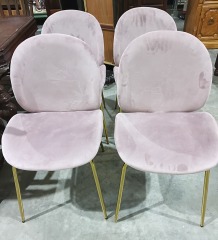 Lavender plush chair 3551