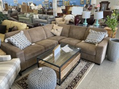 Tan Corduroy 3 pc Sectional