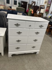 4 Drawer White Dresser