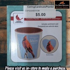 Caring Cardinals Ceramic Planter MSRP $14.99