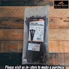 Southwire 8.7in Metal Barb Black Nylon Cable Ties (MSRP $10.99)