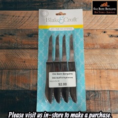 Blake & Croft 4-Pack Paring Knives (MSRP $4.99)