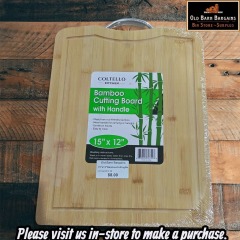 Coltello Kitchen Bamboo Cutting Board with Handle (MSRP $15.99)
