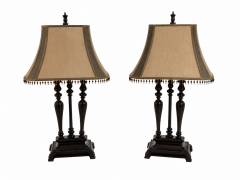 Pair of Black Table Lamps