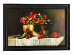 Still Life Painting of Peppers