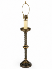Twisted-Column Buffet Lamp