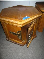 Ornate Hexagonal End Table