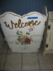 Hand Painted Fireplace Screen