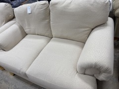 Tan Speckled Love Seat