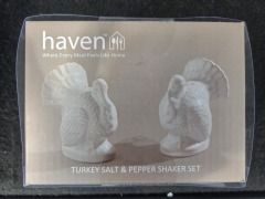Haven Turkey Salt & Pepper Shaker Set