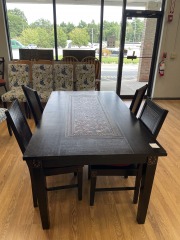 Black Spanish Style Dining Set