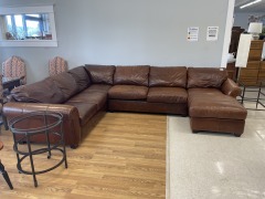 Seasoned Leather Sectional