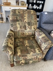 Geometric Recliner w\/ Cover
